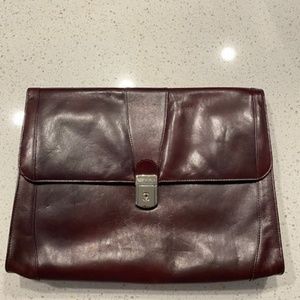 BOSCA Leather Portfolio Briefcase